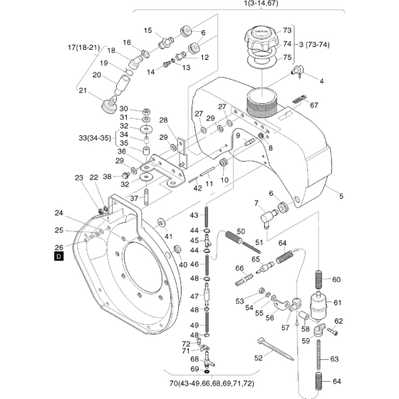 Fuel-i Assembly for Hatz 1B50 (50.16) (50.11) Z Equipments Engine