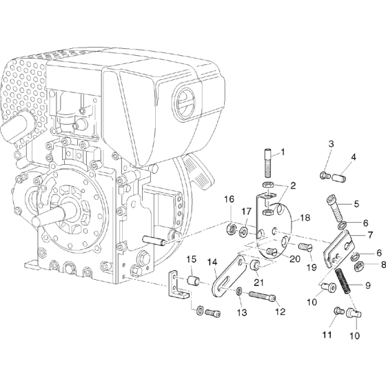 Speed Control for Bowdencable Assembly for Hatz 1B50 (50.16) (50.10) Z Equipments Engine