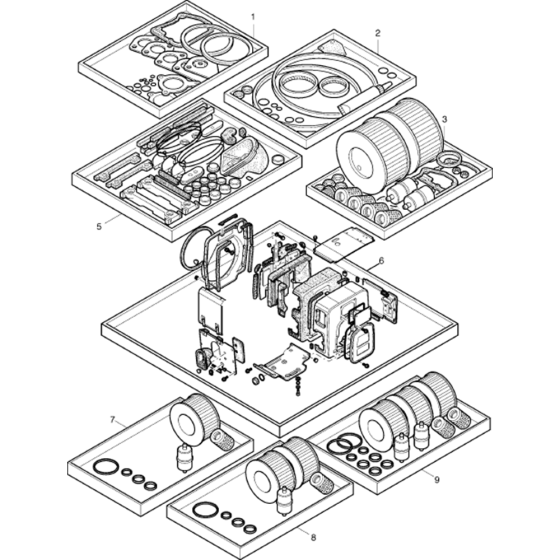 Spare Parts Kit Assembly fot Hatz 1D42 (42.11, 42.10) M Basic Engine