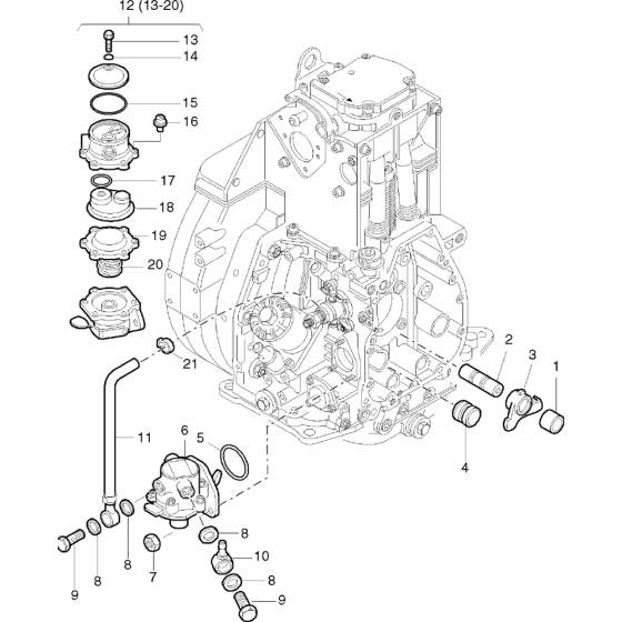 Fuel Feed Pump Assembly fot Hatz 1D42 (42.11, 42.10) Z Equipments