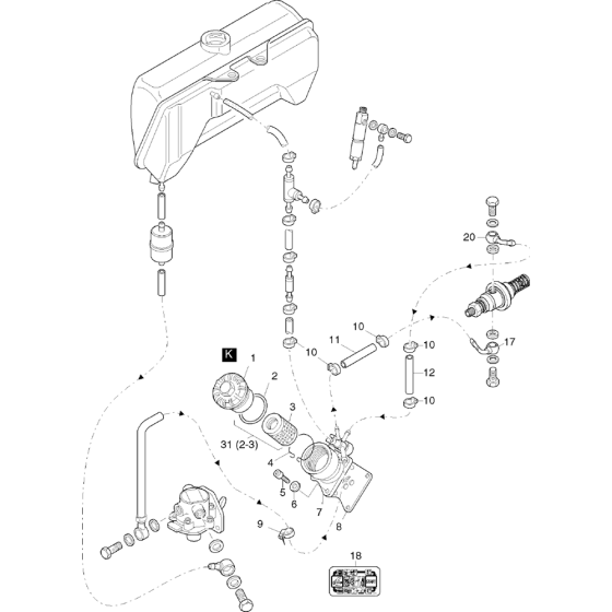 Autom, Shut-Off Device w/ Fuel Feed Pump (S/Z) Assembly fot Hatz 1D42 (42.11, 42.10) Z Equipments