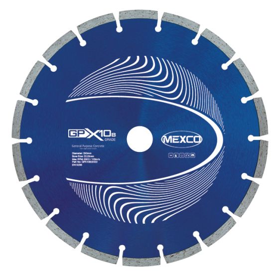 Mexco 230mm Concrete X10 Grade (8mm Diamond Blade Segment Height)