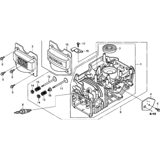 Cylinder Barrel Assembly for Honda GCV160A Engines