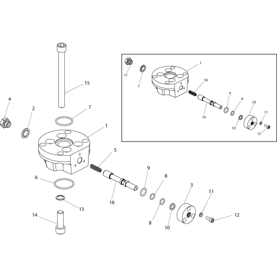 Control Valve Assembly for Belle 20-18 PAN Breakers