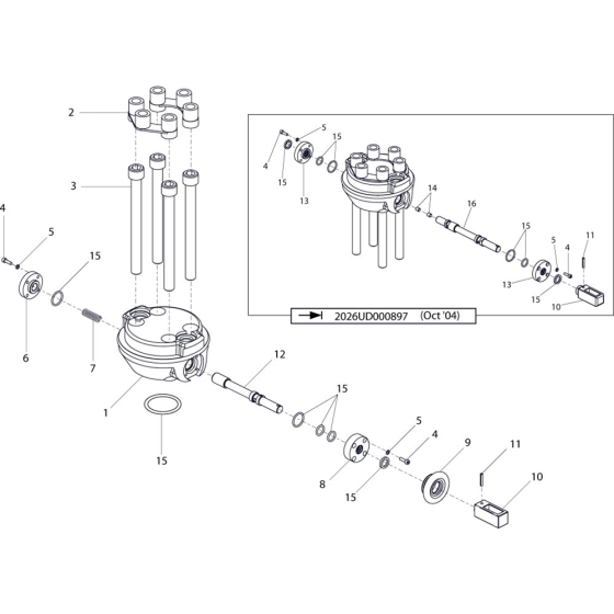 Control Valve Assembly for Belle 20-21 UD Breakers