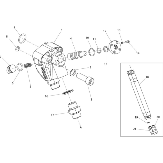 Control Valve Assembly for Belle 20-25 PAN Breakers