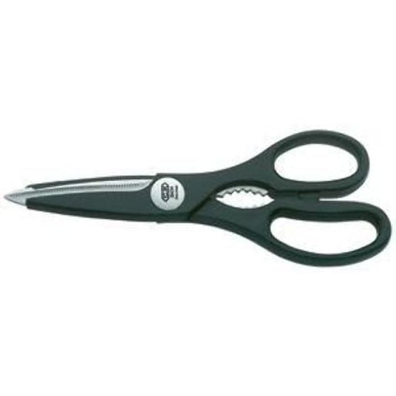 Serrated Cutting Blade Scissors, 8.1/2" Long, Stainless Steel