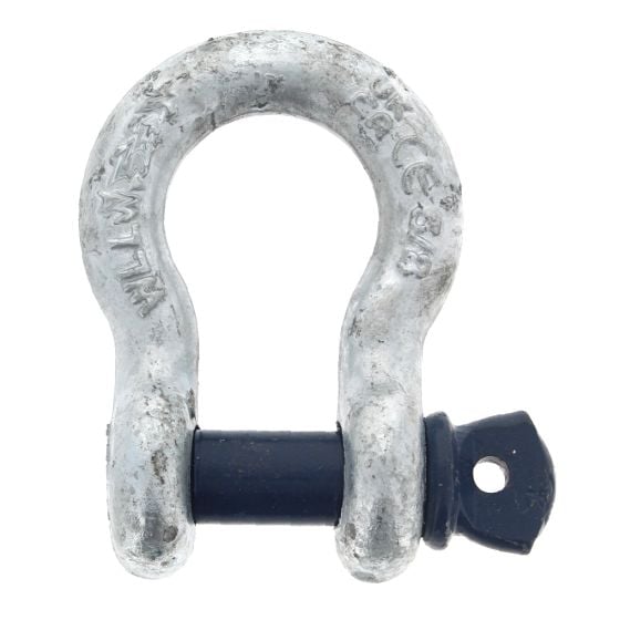 18mm Alloy Steel Bow Shackle with Screw Collar Pin - Screw Pin Type - W.L.L. 1.5T