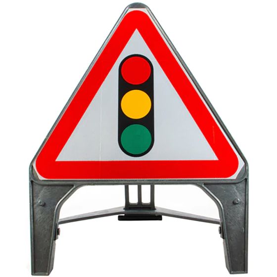 Traffic Signals Ahead 750mm Q-Sign