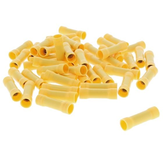 Butt Connector, Standard, Colour: Yellow, Pack of 50