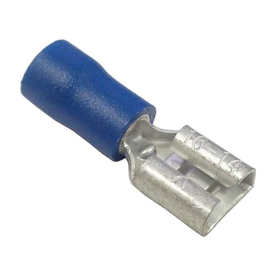 Blue 6.3mm Female Spade Terminal, 300 Pack