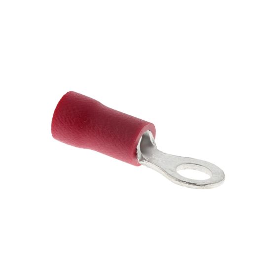 Red 3.5mm (4BA) Ring Terminal, 100 Pack