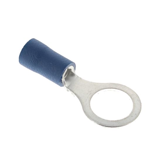 Blue 8mm (5/16") Ring Terminal, 100 Pack