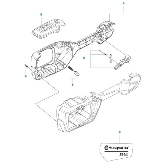 Housing for Husqvarna 215iL Battery Trimmer