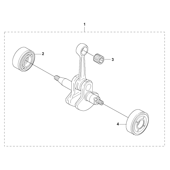 Crankshaft Assembly for Husqvarna 223R Brushcutters