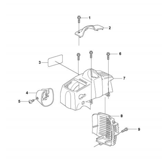 Cylinder Cover for Husqvarna 223 L Trimmer/ Edgers