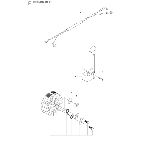 Ignition System Assembly for Husqvarna 230 Chainsaw