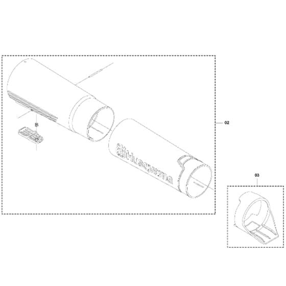 Tube Assembly for Husqvarna 230iB Battery Blower