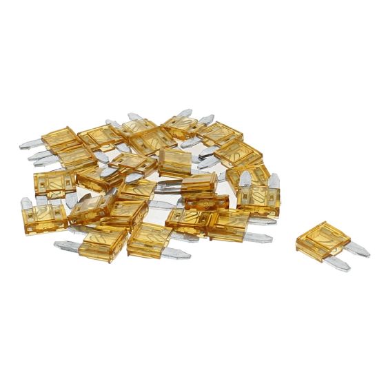 Mini Blade Fuses, Beige 5 Amp, Pack of 25