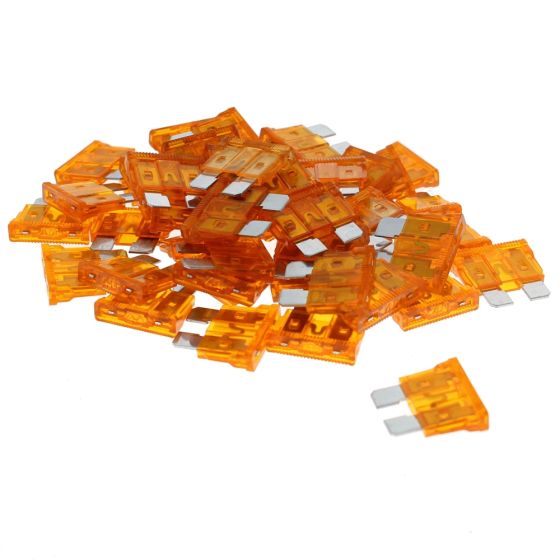 40 Amp Standard Blade Fuses Amber - Pack of 50