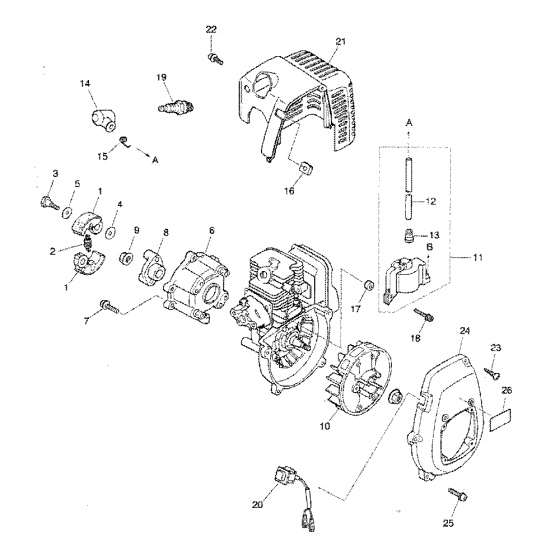 Shaft Assembly for Husqvarna 235P Pole Pruners