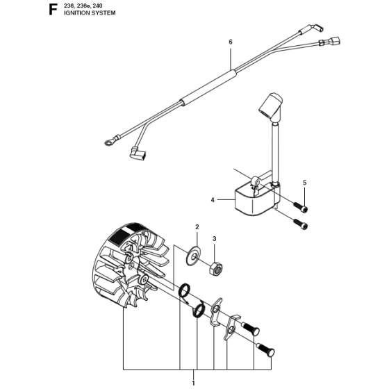 Ignition System Assembly for Husqvarna 236 Chainsaws