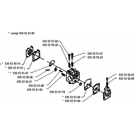 Carburetor Details for Husqvarna 23 LC Trimmer/ Edgers