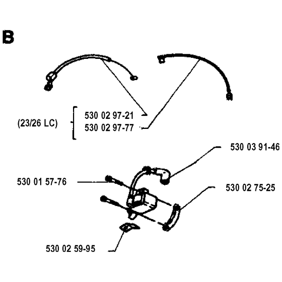 Ignition System Assembly for Husqvarna 23R Brushcutters