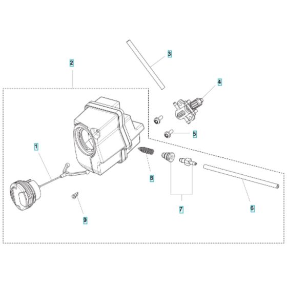 Oil Tank for Husqvarna 240i Battery Chainsaw