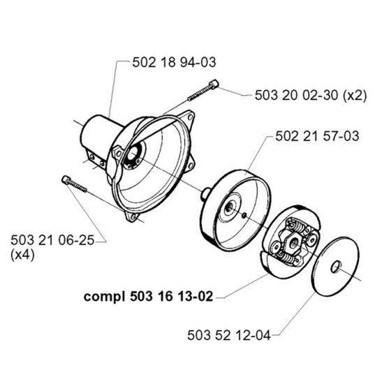 Clutch for Husqvarna 240 L Trimmer/ Edgers