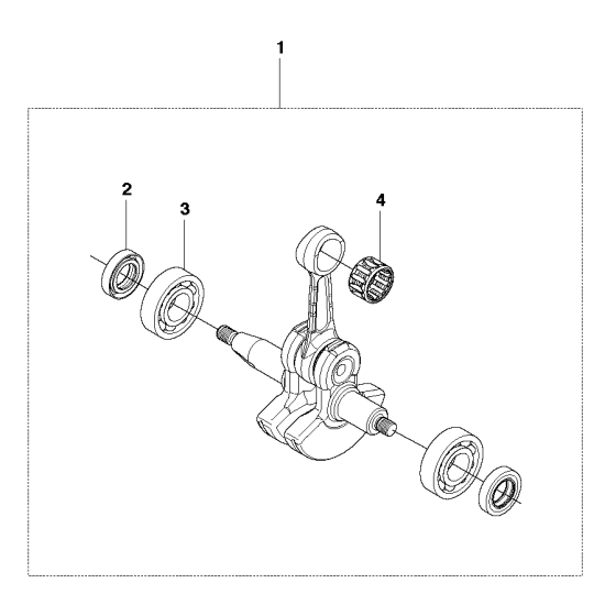 Crankshaft Assembly for Husqvarna 241R Brushcutters