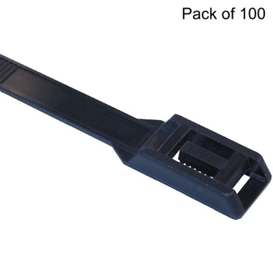 Hellerman Tyton Releasable Cable Ties, 145x7.5mm, Pack of 100