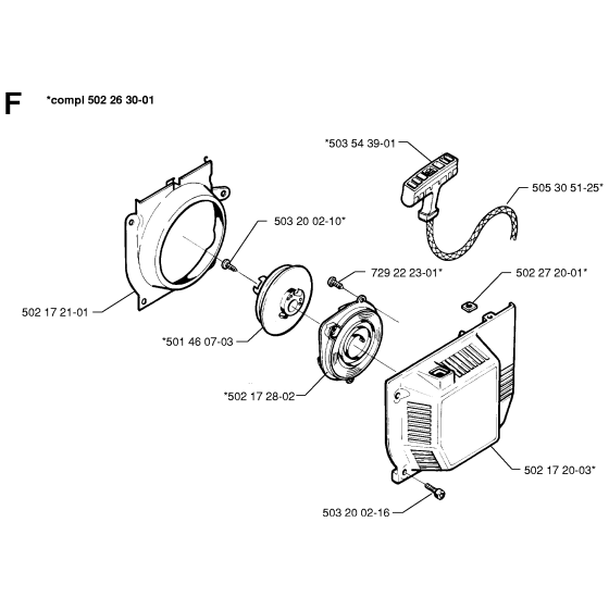 Cylinder Piston Assembly for Husqvarna 250PS Pole Pruners