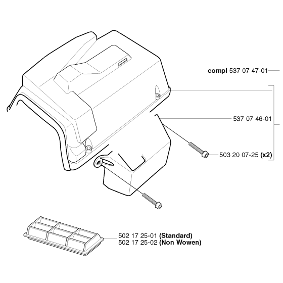 Harness Assembly for Husqvarna 250R Brushcutters