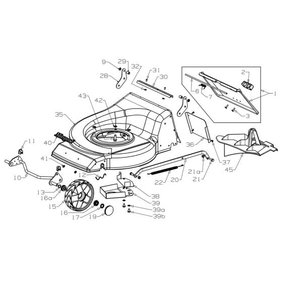 Deck Assembly for Masport 250ST (2014 Feb 478966) Mower