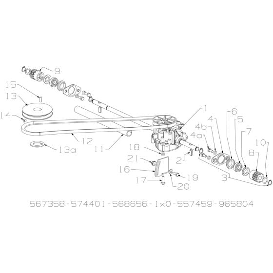 Gearbox Assembly for Masport 250ST SP 2019 Nov Mower