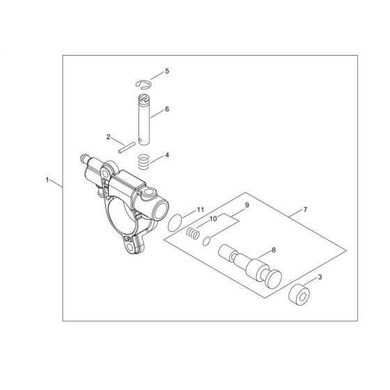 Oiler for Shindaiwa 250TCS Chainsaw