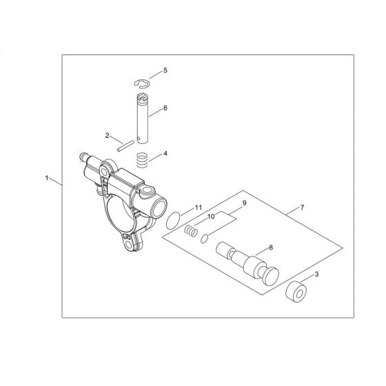 Oiler for Shindaiwa 251TCS Chainsaw