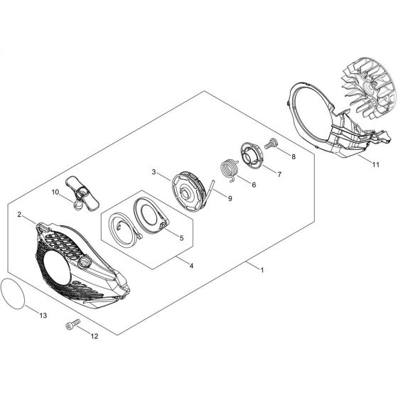 Recoil Starter for Shindaiwa 251WS Chainsaw