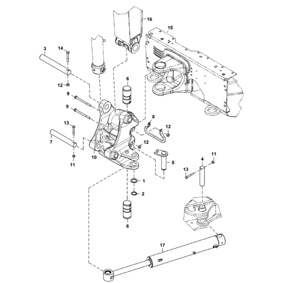 Boom Swing Frame Assembly for BobCat E26 (S/N B4B811001 & Above)