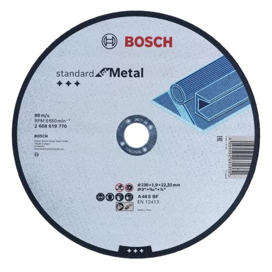 Standard For Metal Straight Cutting Disc 230mm x 1.9mm X 22.23mm - OEM No. 2608619770