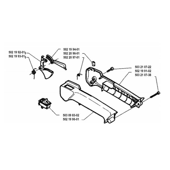 Throttle Controls for Husqvarna 26 L Trimmer/ Edgers