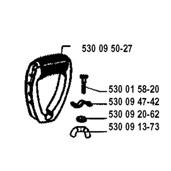 Handle Assembly for Husqvarna 26 L Trimmer/ Edgers