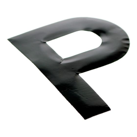 Self Adhesive 80mm Black Digit - Letter P