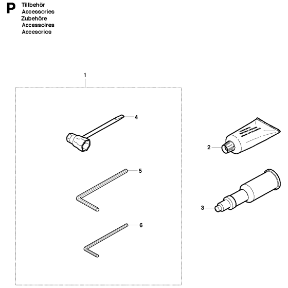 Accessories Assembly for Husqvarna 272xp Chainsaw