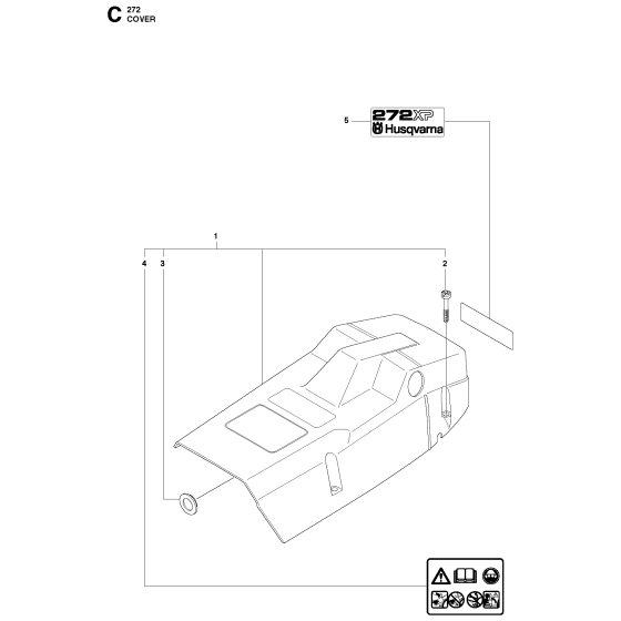 Cylinder Cover Assembly for Husqvarna 272xp Chainsaw