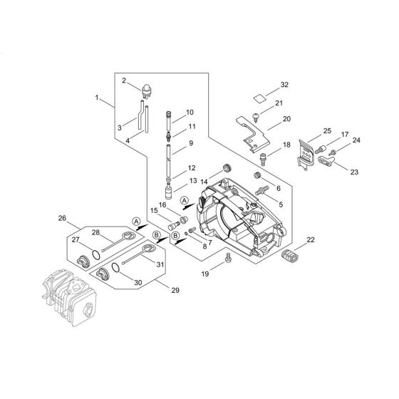 Engine Cover for Shindaiwa 280TCS Chainsaw