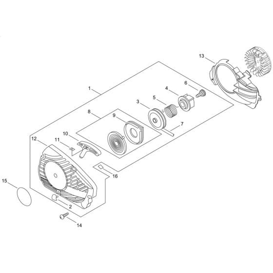 Recoil Starter for Shindaiwa 280TS Chainsaw