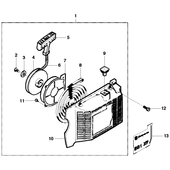 Starter Assembly for Husqvarna 281xp Chainsaws