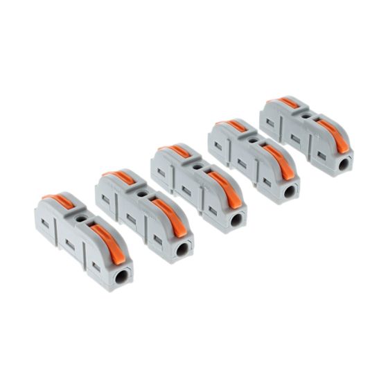 1 Way Quick Wire Connector Splitter, 32A, 250V AC - Pack of 5